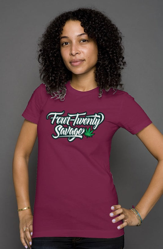 420 Savage Women's Fitted Tee- G Fashion Colorway